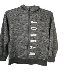 Youth Large Jordan Logo Spellout Jumpman Full Zip Hoodie Jacket